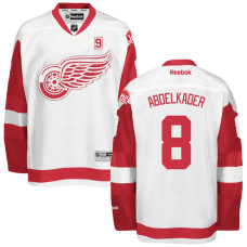 Memorial Mr. Hockey Patch #8 Justin Abdelkader White Premier Jersey