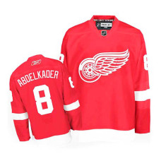 Justin Abdelkader #8 Red Home Jersey