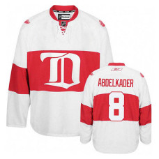 Justin Abdelkader #8 White Alternate Jersey