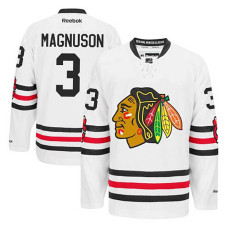 Keith Magnuson #3 White 2015 Winter Classic Jersey