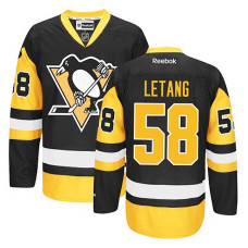 Kris Letang #58 Black/Gold Alternate Jersey