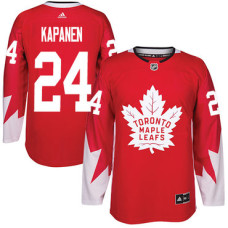 #24 Kasperi Kapanen Red Team Canada Authentic Stitched Jersey
