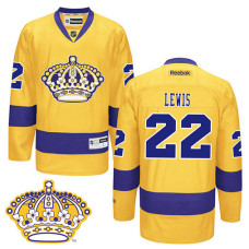 Trevor Lewis #22 Gold Alternate Premier Jersey