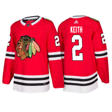 Male Duncan Keith #2 Red 2018 New Season Team Home Jersey