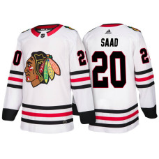 Male Brandon Saad #20 White 2018 New Season Team Away Jersey