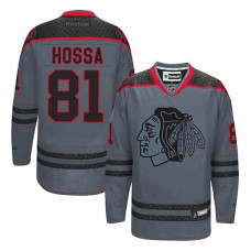 Marian Hossa #81 Charcoal Cross Check Fashion Jersey