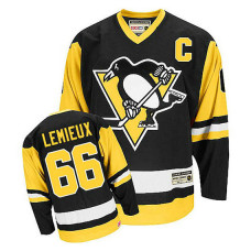 Mario Lemieux #66 Black Throwback Jersey