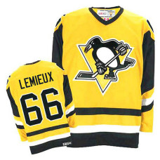 Mario Lemieux #66 Gold Throwback Jersey