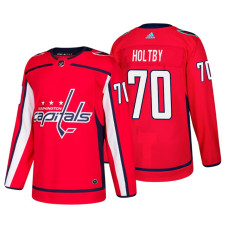 #70 Braden Holtby Home Authentic Player Red jersey