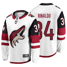 #34 Zac Rinaldo Fanatics Branded Breakaway White Away jersey