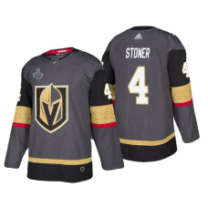 #4 Clayton Stoner Grey 2018 Stanley Cup Final Bound Patch Authentic Player Jersey