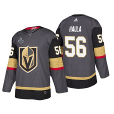 #56 Erik Haula Grey 2018 Stanley Cup Final Bound Patch Authentic Player Jersey