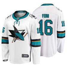 #16 Eric Fehr Fanatics Branded Breakaway White Away jersey