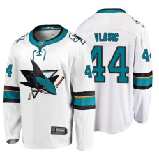 #44 Marc-Edouard Vlasic Fanatics Branded Breakaway White Away jersey