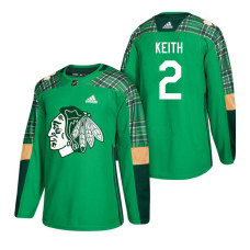 #2 Duncan Keith 2018 St. Patrick's Day Jersey Green