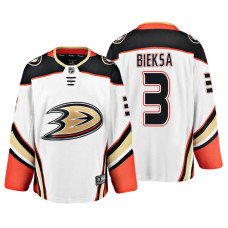 Kevin Bieksa Fanatics Branded Breakaway White Away Jersey