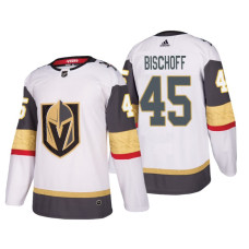 #45 Jake Bischoff Authentic Player White Away jersey