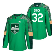 #32 Jonathan Quick 2018 St. Patrick's Day Green Jersey