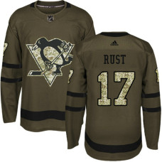 Bryan Rust #17 Green Salute To Service New Season Jersey