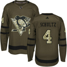 Justin Schultz #4 Green Salute To Service New Season Jersey