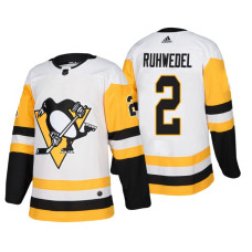 #2 Chad Ruhwedel Authentic Player White Away jersey