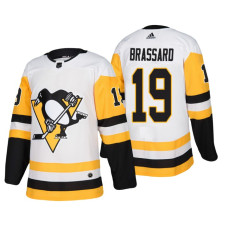 #19 Derick Brassard Authentic Player White Away jersey