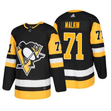 #71 Evgeni Malkin Home Authentic Player Black jersey