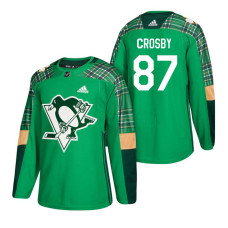 #87 Sidney Crosby 2018 St. Patrick's Day Jersey Green