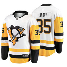 #35 Tristan Jarry 2018 Fanatics Branded Breakaway White Away jersey