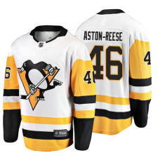 #46 Zach Aston-Reese 2018 Fanatics Branded Breakaway White Away jersey