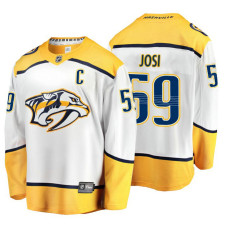 Roman Josi 2018 Fanatics Branded Breakaway White Away Jersey