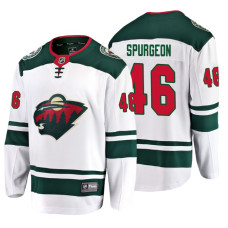 Jared Spurgeon Fanatics Branded Breakaway White Away Jersey