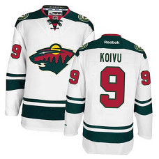 Mikko Koivu #9 White Away Replica Jersey