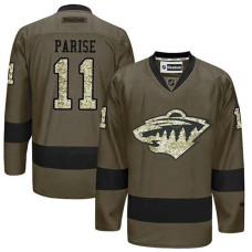 Zach Parise #11 Green Camo Player Jersey