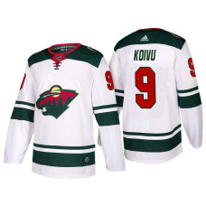 #9 Mikko Koivu White 2017-2018 Season Away Jersey