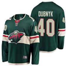 #40 Breakaway Fanatics branded Devan Dubnyk Jersey Green