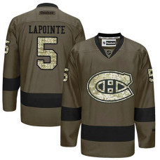 Guy Lapointe #5 Green Camo Player Jersey