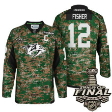 #12 Mike Fisher Camo 2017 Stanley Cup Final Military Appreciation Premier Jersey