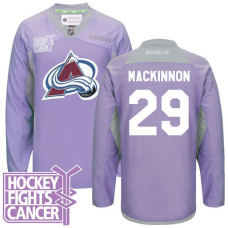 Nathan MacKinnon #29 Purple Hockey Fights Cancer Jersey