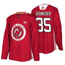 #35 Red New Season Practice Cory Schneider Jersey