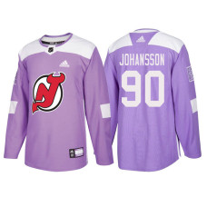 #90 Marcus Johansson Purple Hockey Fights Cancer Authentic Jersey