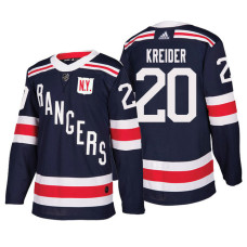 #20 Chris Kreider Navy Authentic 2018 Winter Classic Jersey