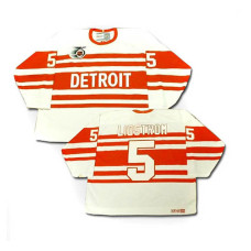 Nicklas Lidstrom #5 White Throwback Jersey