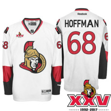 #68 Mike Hoffman White 1992-2017 25th Anniversary Premier Jersey