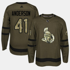 #41 Camo Salute To Service Craig Anderson Jersey