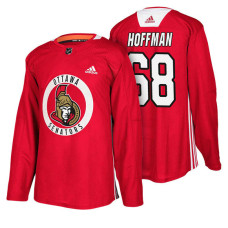 #68 Red New Season Practice Mike Hoffman Jersey