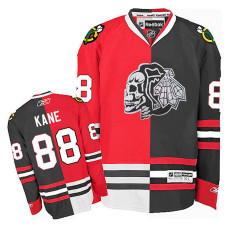 Patrick Kane #88 Red/Black Split Fashion Jersey