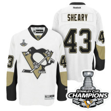 #43 Conor Sheary White Stanley Cup Champions Away Throwback Jersey