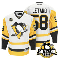 Kris Letang #58 White 2016-17 New Season Away Premier Jersey