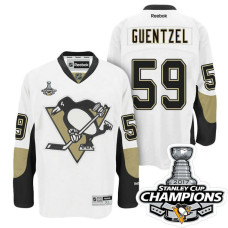 #59 Jake Guentzel White Stanley Cup Champions Away Throwback Jersey